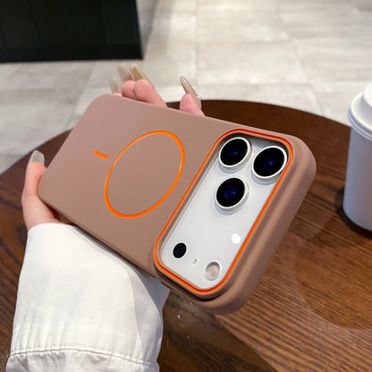Ultrathin Simple For Magnetic Phone Case For iPhone 11 12 13 14 15 16 17 18 Pro Max Air Wireless Charging Soft Matte Phone Cover