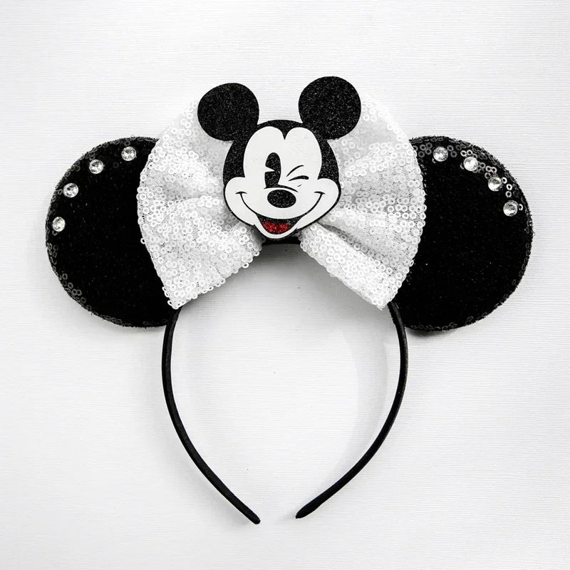 Disney Halloween Ear Headbands For Adults Kids Cosplay Bat Skeleton Maleficent Hairband Girls Ghost Women Party Hair Accessories
