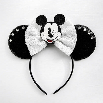 Disney Halloween Ear Headbands For Adults Kids Cosplay Bat Skeleton Maleficent Hairband Girls Ghost Women Party Hair Accessories
