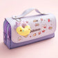 3D Kawaii Pencil Case Girls Decompression Pen Pouch Cute Waterproof School Supplies Aesthetic Organizer Box  Korean Stationery