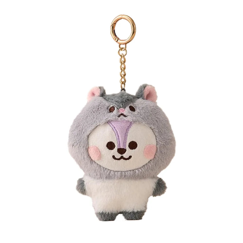 BT21 Koya Shooky Chimmy Cooky mang tata cute and creative kawaii plush keychains and bag charms, adorable doll gifts wholesale
