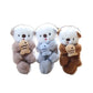 ZAKOL Cute Otters Holding Fish Plush Pendant Keychain Backpack Keyrings Pendant Bag Key Wallet Pendant Wholesale