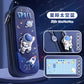 3D Astronaut Pencil Case Boys Stationery New Popular Student Double-layer Large Capacity Waterproof Pink Rabbit