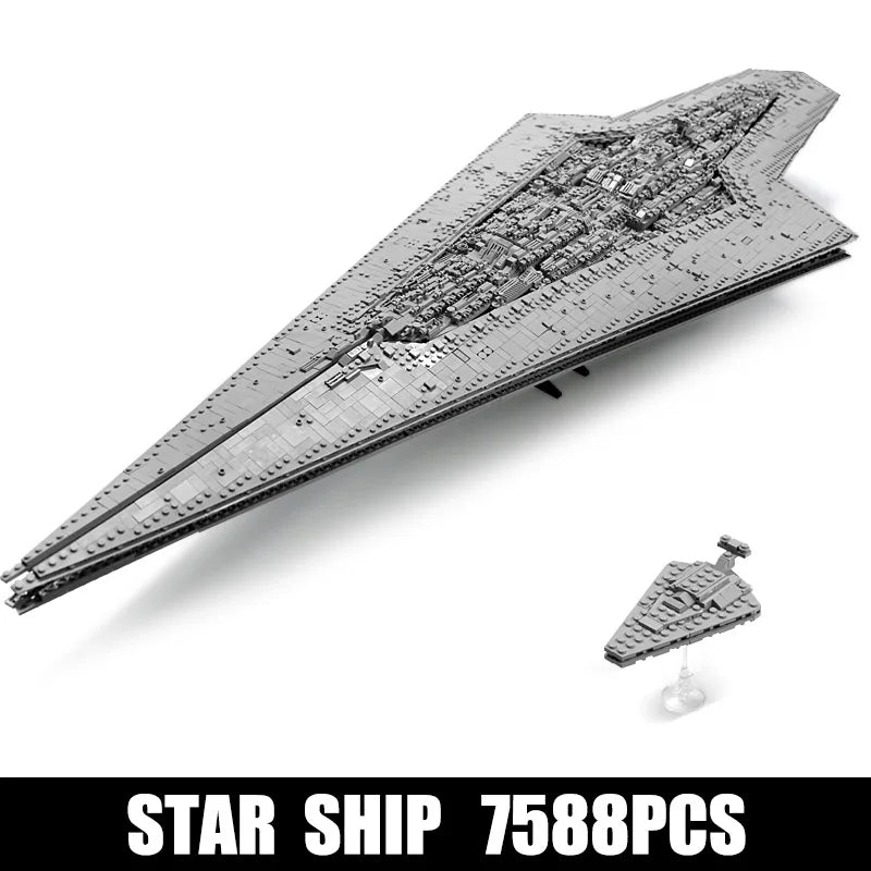 New 13134 Star Plan Toys The MOC-15881 Executor Class Star Dreadnought Building Block Building Brick Set Kids Christmas Gift