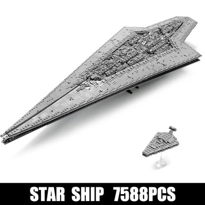 New 13134 Star Plan Toys The MOC-15881 Executor Class Star Dreadnought Building Block Building Brick Set Kids Christmas Gift