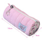 INS Large Capacity Pink Pen Bag Creative Soft Touch Pencil Case Stationery Storage Organizer Creative Students Gift
