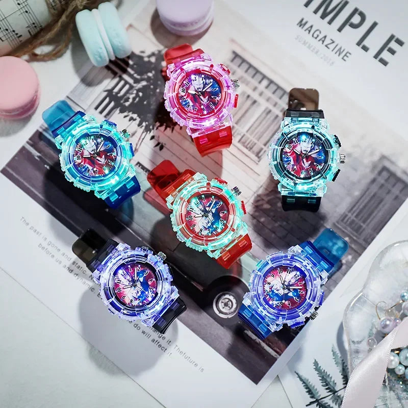 Cute Cartoon Kids Watch Fashion Luminous Children Quartz Clock Silicone Wristwatch Gift for Boys Girls Student reloj para niños