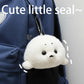 Soft Grey Seal Plush Keychain White Seal Plushies Animal Pendant Fashion Stuffed Doll Keyring Car Key Accessories Car Ornaments