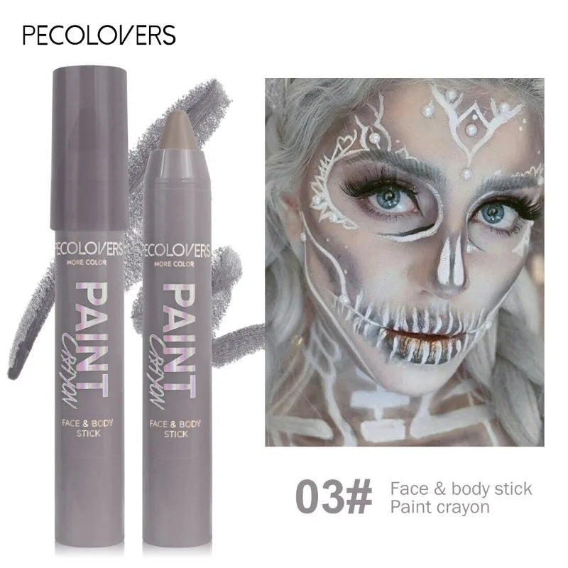 Body Painted Pen, Face Paint, Waterproof and Sweat-proof, Long-lasting and Natural, Suitable for Halloween Holiday Makeup